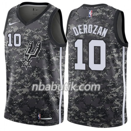 NBA Mænd Trøje San Antonio Spurs DeMar DeRozan 10 Nike City Edition Sort Swingman